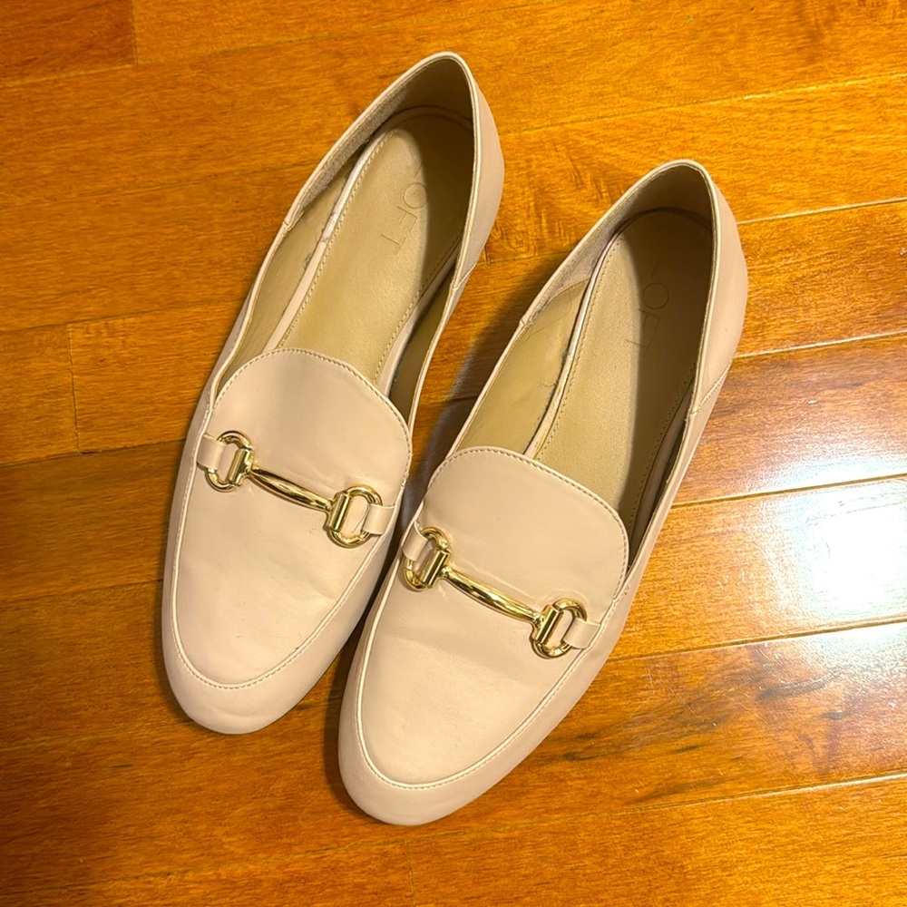 LOFT Size 9 Blush Loafers